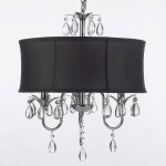 black-drum-shade-crystal-chandelier
