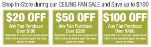 Ceiling Fan coupons